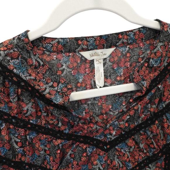 Matilda Jane Flower Secret Fields Callie Long Sleeve Top - Size Women's Small - Picture 2 of 3